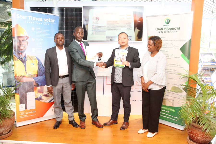 Startimes has signed a Memorandum of Understanding (MOU) with Maisha Bora Sacco to facilitate the distribution of solar panels to Sacco members as part of its commitment to promoting green energy solutions.